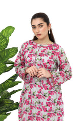 Crimson Flora – Stitched Printed Lawn 2 Piece