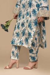 Ivory Meadow – Stitched 2 Piece Lawn