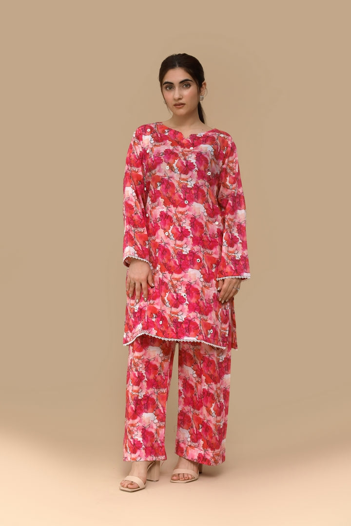 Rose Bloom – Stitched Printed Lawn 2 Piece