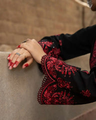 Obsidian Rose Embroidered 3PC