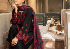 Obsidian Rose Embroidered 3PC